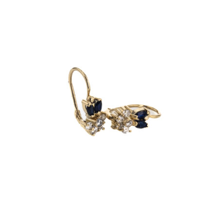 ARETES ZARCILLOS CON ZIRCONES 18K