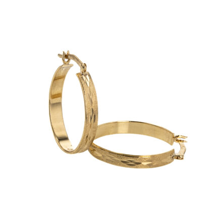 ARETES CANDONGAS SATINADOS 18K