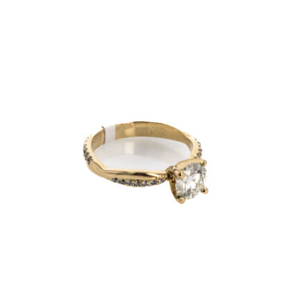 ANILLO 18K - MOISSANITA SINT.