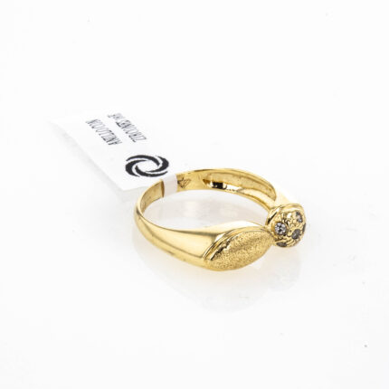 ANILLO CON ZIRCONES 18K