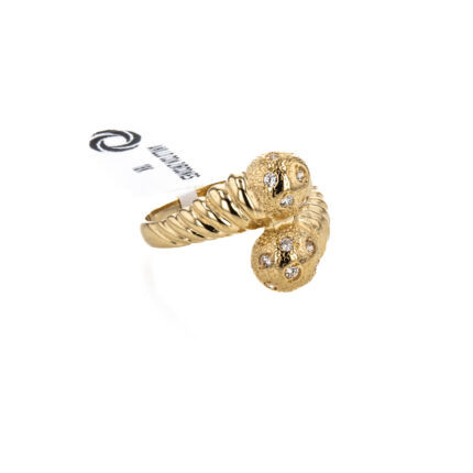 ANILLO CON ZIRCONES 18K
