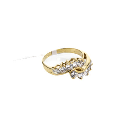 ANILLO CON ZIRCONES 18K