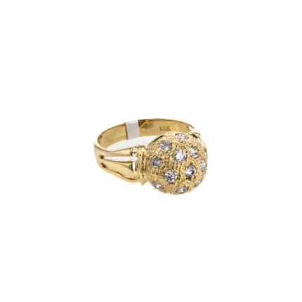 ANILLO CON ZIRCONES 18K