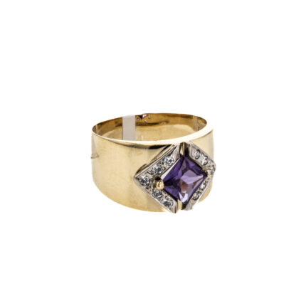 ANILLO CON ZIRCONES 18K