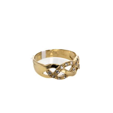 ANILLO CON ZIRCONES 18K