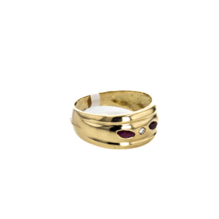 ANILLO CON ZIRCONES 18K