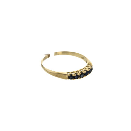 ANILLO CON ZIRCONES 18K