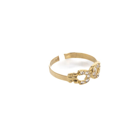 ANILLO CON ZIRCONES 18K