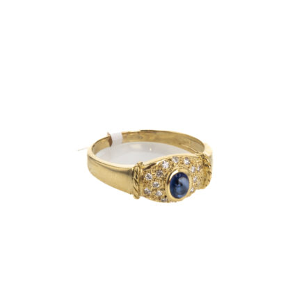 ANILLO CON ZIRCONES 18K
