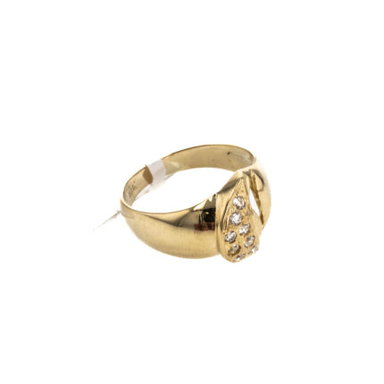 ANILLO CON ZIRCONES 18K