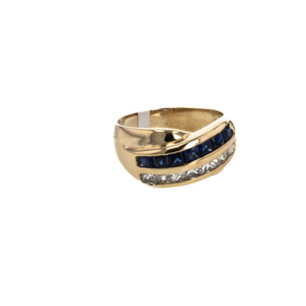 ANILLO CON ZIRCONES 18K