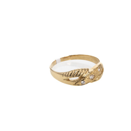 ANILLO CON ZIRCONES 18K