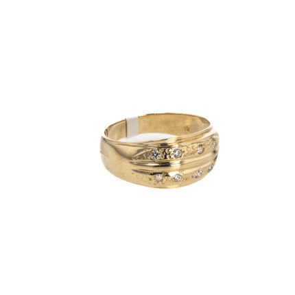 ANILLO CON ZIRCONES 18K