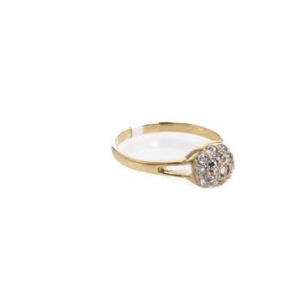 ANILLO BOLA DE FUEGO 18K