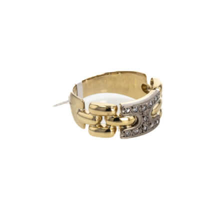 ANILLO CON ZIRCONES 18K
