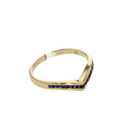 ANILLO CON ZIRCONES 18K