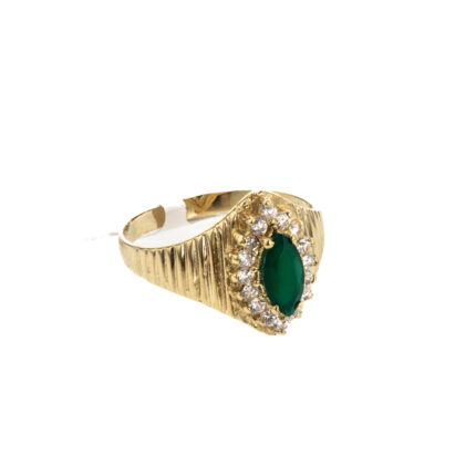 ANILLO CON ZIRCONES 18K