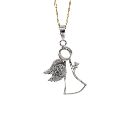 DIJE ANGEL CON ZIRCONES 18K