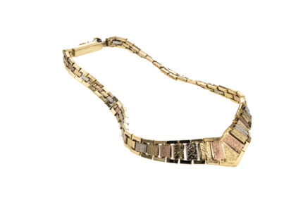 PULSERA BRAZALETE 3 COLORES 18K