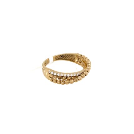 ANILLO CON ZIRCONES 18K