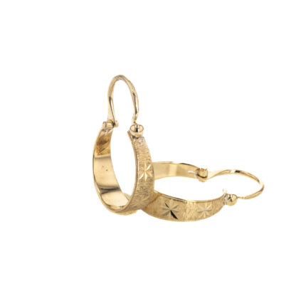 ARETES CANDONGAS SATINADOS 18K