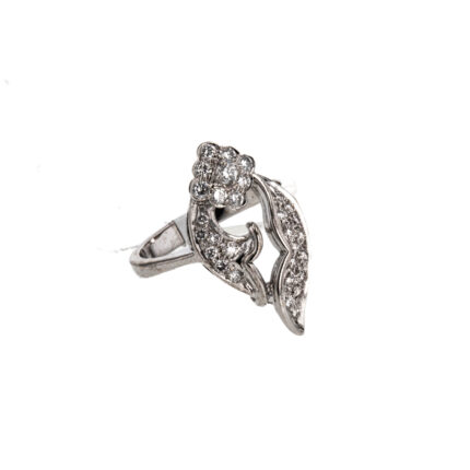 ANILLO 18K P. FINA O. BLANCO P. FINA 0,30 CT APROX
