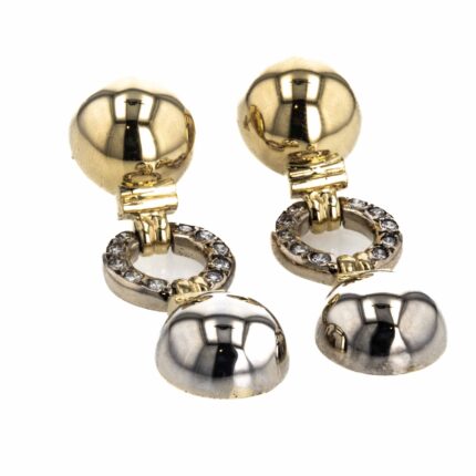 ARETES 18K - P. FINA - 0.20 CT APROX