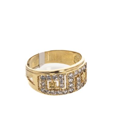 ANILLO CON ZIRCONES 18K