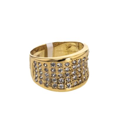 ANILLO CON ZIRCONES 18K