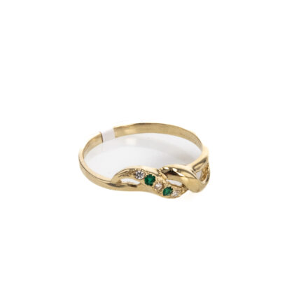 ANILLO CON ZIRCONES 18K