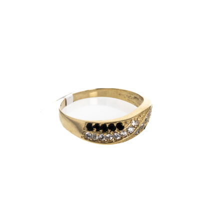 ANILLO CON ZIRCONES 18K