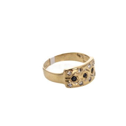 ANILLO CON ZIRCONES 18K