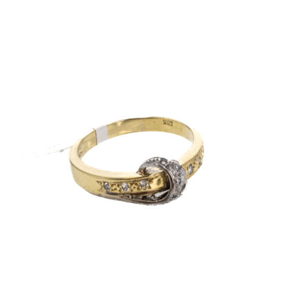 ANILLO CON ZIRCONES 18K