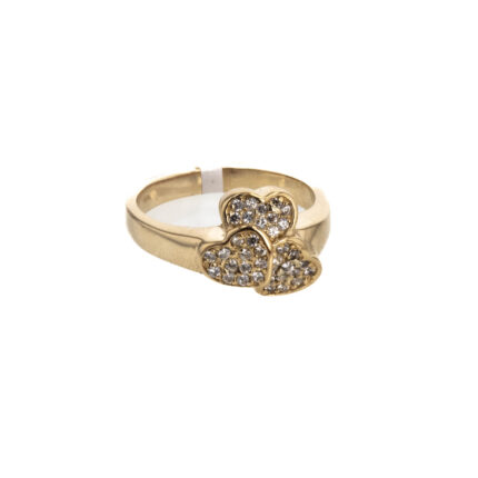 ANILLO CON ZIRCONES 18K