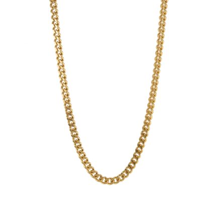 CADENA TEJIDO CUBANA 18K