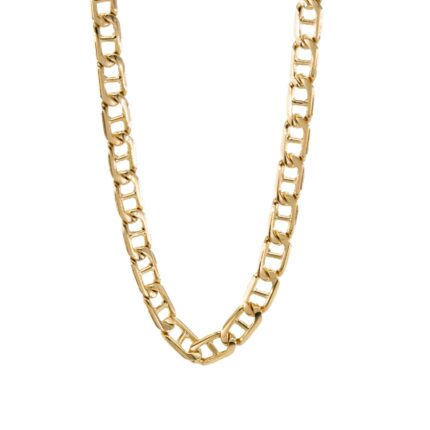 CADENA TEJIDO ANCLA 18K