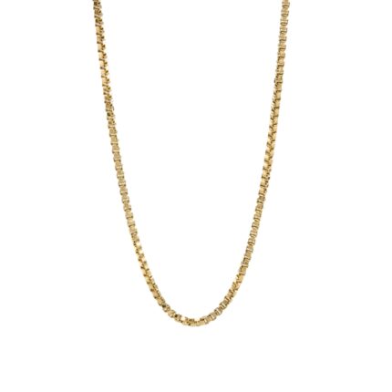 CADENA TEJIDO CAJA 18K