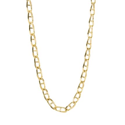 CADENA TEJIDO ANCLA 18K