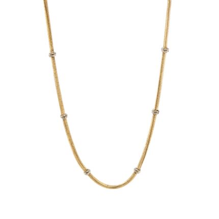 CADENA CORDON ALTERNADO 18K