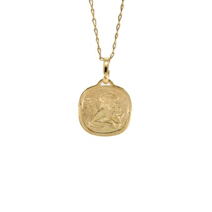 DIJE PLACA ANGEL 18K