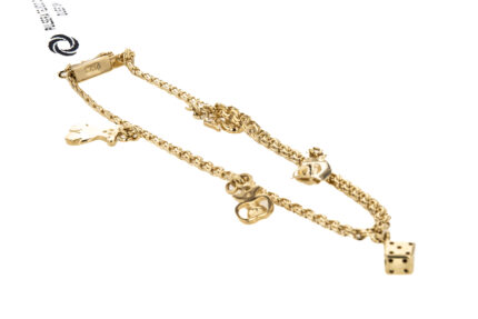 PULSERA TEJIDO CHINO DIJES 18K