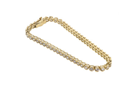 PULSERA CON ZIRCONES 18K