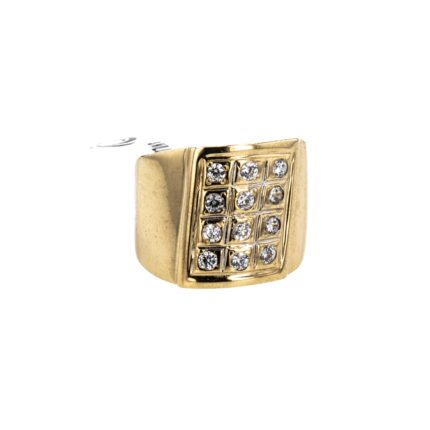 ANILLO CON ZIRCONES 18K