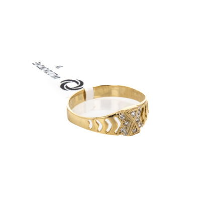 ANILLO CON ZIRCONES 18K