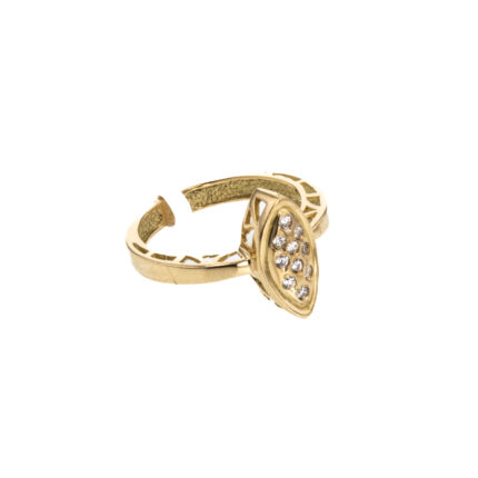 ANILLO CON ZIRCONES 18K