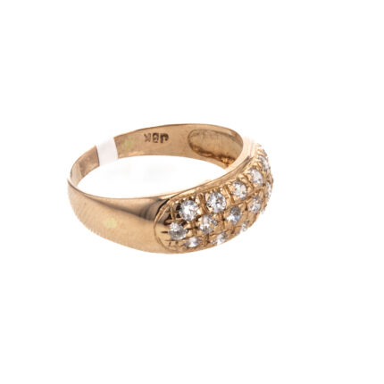 ANILLO CON ZIRCONES 18K