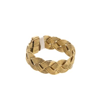 ANILLO TRENZADO 18K