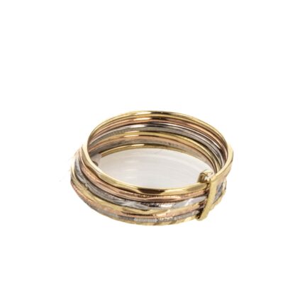 ANILLO SEMINARIO 3 COLORES 18K