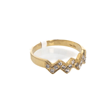 ANILLO CON ZIRCONES 18K