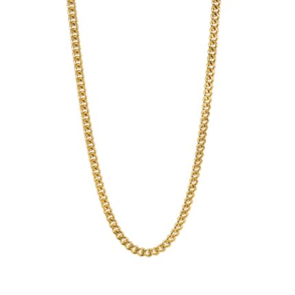 CADENA TEJIDO CUBANA 18K